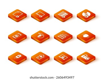 Set Retro wall watch, , Smartphone with lock, Electric scooter, Laptop and and Computer api interface icon. Vector