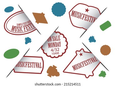 Set of revealing labels