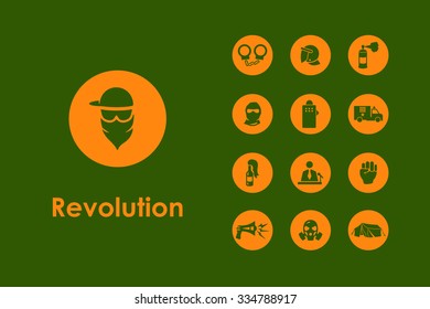 It is a set of revolution simple web icons