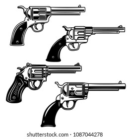 Wild West Revolvers Stock Vector (Royalty Free) 1010790487 | Shutterstock