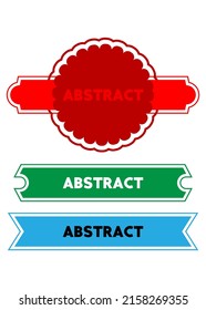 Conjunto de cintas con texto abstracto. Plantilla de banner. Etiqueta adhesiva. Firma.
