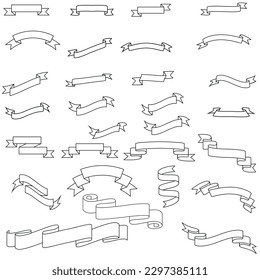 A Set of Ribbon Banners