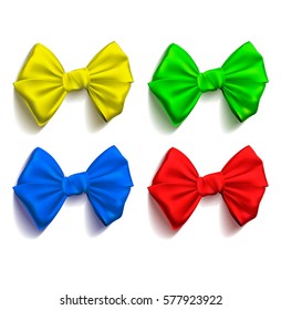 set of ribbon bows