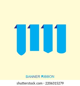 A set of Ribbon Elements. Modern simple ribbon collection. Vector illustration. very perfect when applied to your banner or poster object.