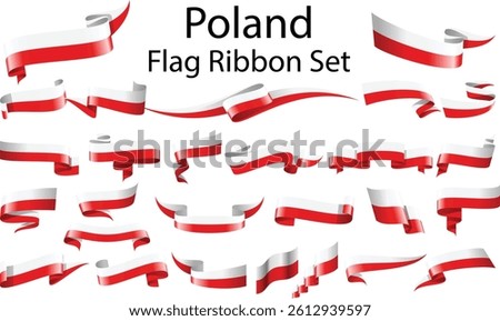 set of ribbon flags of Angola