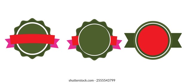 Set of ribbon icon set, bows isolated on white background