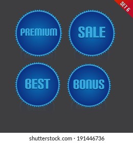 Set of Ribbon Icon With Premium