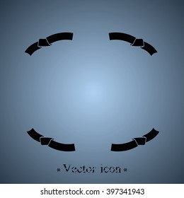 Set of ribbon icons.