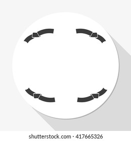 Set of ribbon icons.