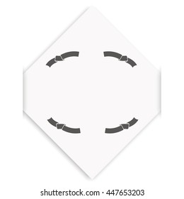 Set of ribbon icons.