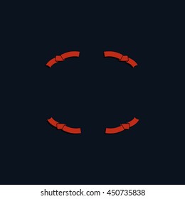 Set of ribbon icons.