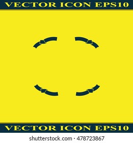 Set of ribbon icons.