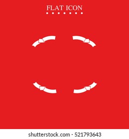 Set of ribbon icons.