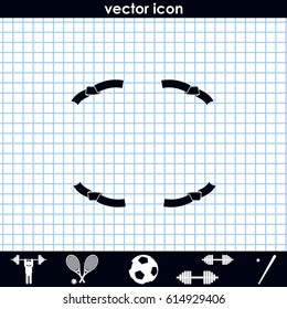 Set of ribbon icons.