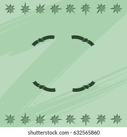 Set of ribbon icons.