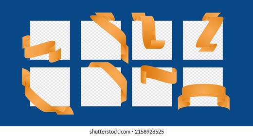 Set of ribbon label for your design