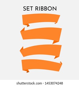 set ribbon vektor free eps10