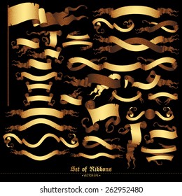 set of ribbons
