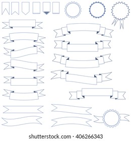 set of ribbons