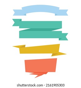 Conjunto de cintas. Vector de cinta de bandera