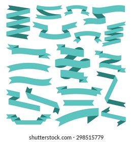 Set of Ribbons Banners