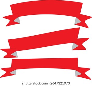 Set of Ribbons for Christmas gift wrapping for kids