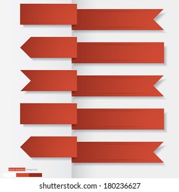 Set of ribbons and labels banners template/graphic or website layout. Vector.