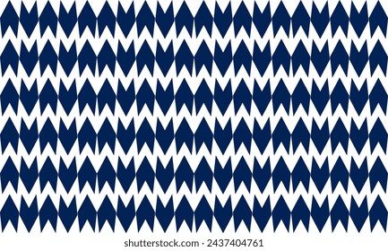 set of ribbons, set of ribbons, seamless two tone blue zigzag line on white pattern, vertical chevron blue on white tile repeat seamless pattern replete image design for fabric printing, up and down