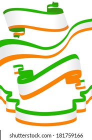 set of ribbons for St. Patrick's Day