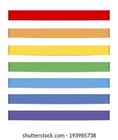 Set of  ribbons, vector illustration.