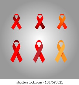 Set ribbons vector victim care-01
