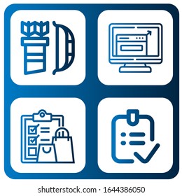 Set of right icons. Such as Arrow, Resize, Check, Done , right icons