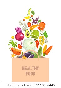 set of ripe vegetables