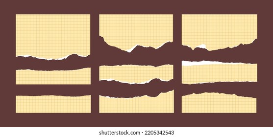 Set of Ripped Paper Background