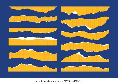Set of Ripped Paper Background
