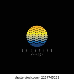 Set River Logo Icon Design Template Vector Illustration