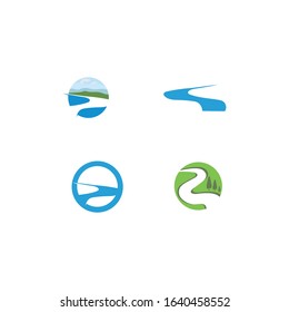 Set River vector icon illustration design