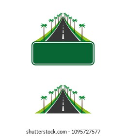 a set of road icons