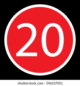 Set of road signs isolated on transparent background. Vector illustration.
