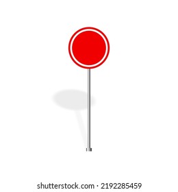 Conjunto de señales de tráfico, señales de tráfico en fondo blanco. Vector de señales de tráfico.
