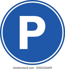 Set of road signs vector, Traffic signs on white background, Stop, No entry, Parking, No parking