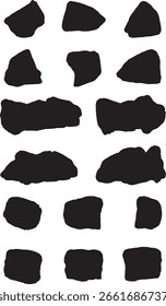 Conjunto de silueta de Vector de Rock