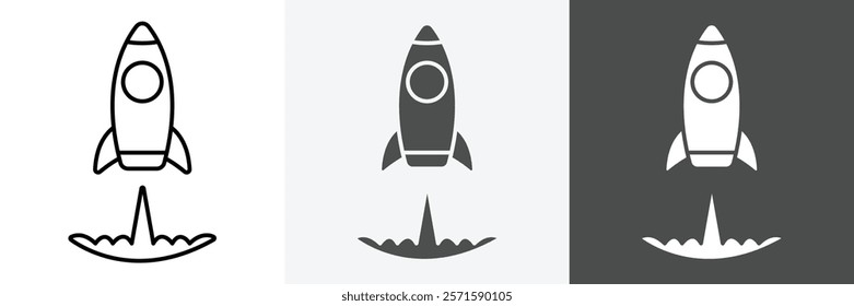 Set of Rocket icons. set vector art