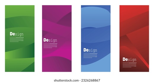 Set roll up banner colorful, suitable for cover, poster, website, business brochure, flyer, design vertical template, cover presentation, background, wallpaper