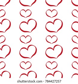 Set of romantic heart on valentine love day. Abstract design for marriage, gift or celebration. Holiday concept