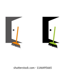 a set of room cleaning icons