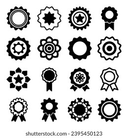 Set of rosette icon. Pictogram vector design.