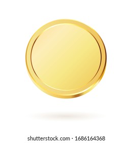 Set of rotating gold coins. Golden money set. Applicable for gambling games, jackpot or bank or financial illustration. Can be used for video game awards, ribbons. Vector illustration.