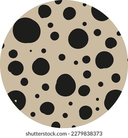 Set of round abstract shapes, backgrounds, patterns, icons for social networks. Drawn doodle shapes, curves, lines, spots, drops. Fashionable modern trend. Vector illustration