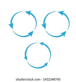 Set of round arrows. Arrows business infographic vector